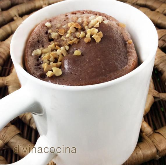 mug cake de nocilla o nutella