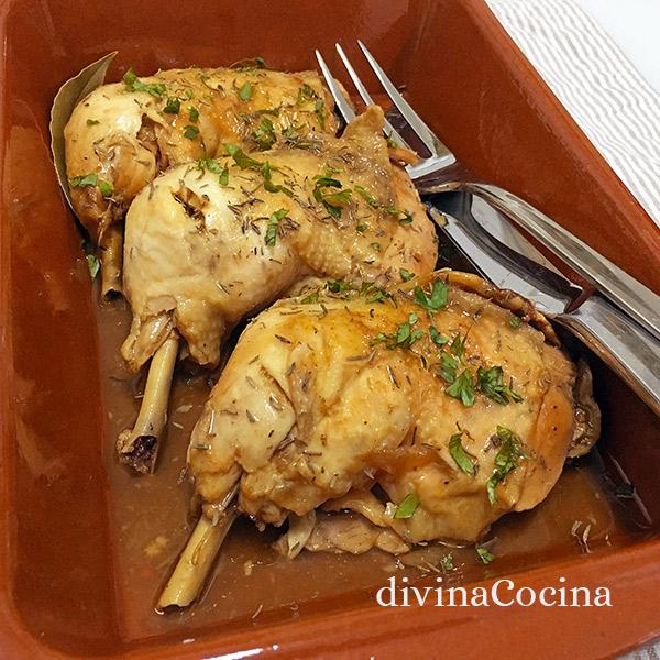 muslos de pollo al horno