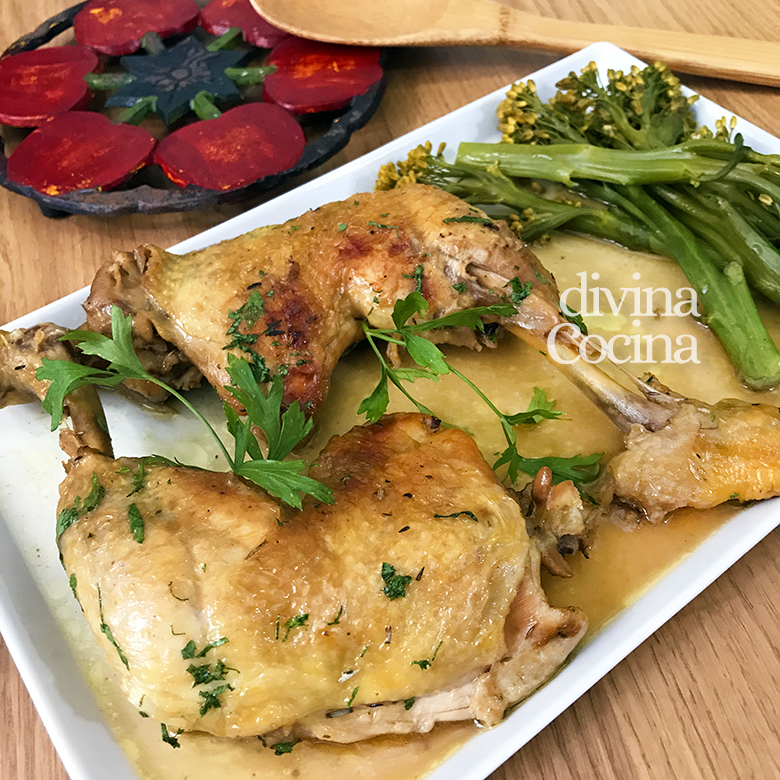 Muslos de Pollo al horno fáciles - Receta de DIVINA COCINA