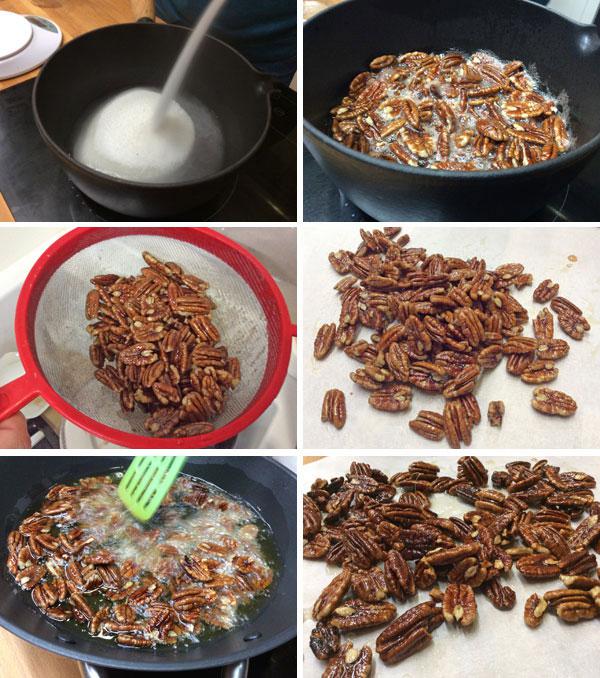 Nueces caramelizadas - Receta de DIVINA COCINA