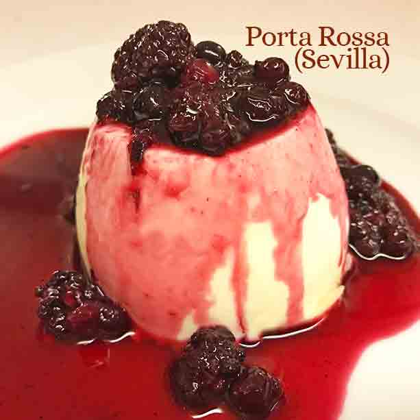 panna cotta porta rossa