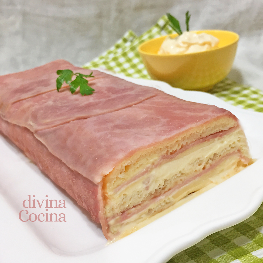 receta de pastel de jamon y queso al horno