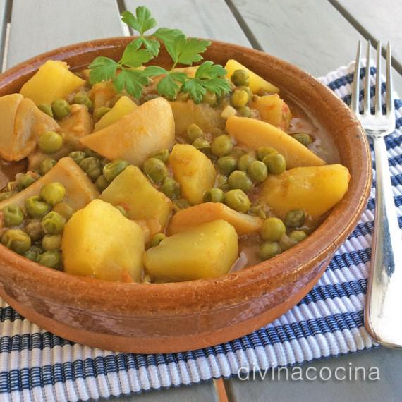 patatas con chocos