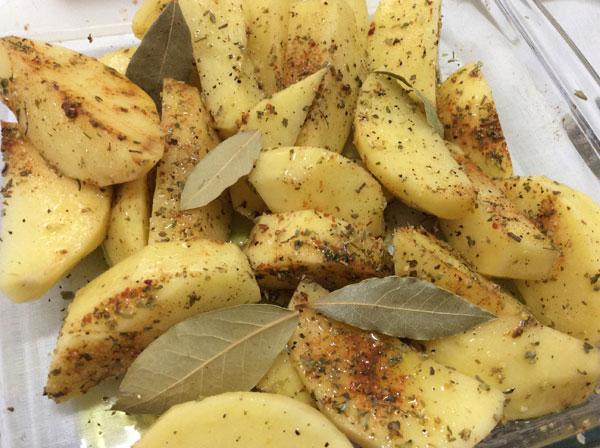 patatas con especias al horno