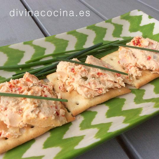 Paté de bacalao y pimientos