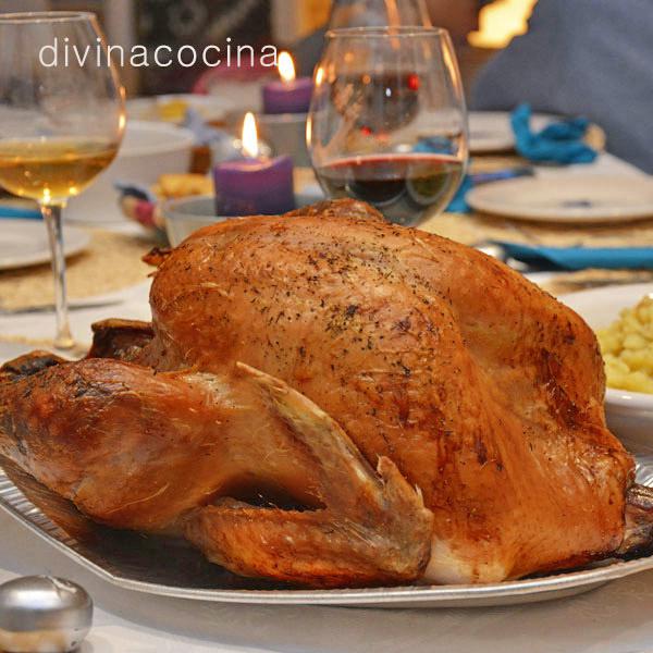 Pavo asado navidad