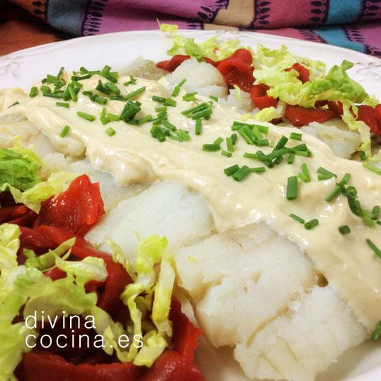 pescado con mayonesa de atún