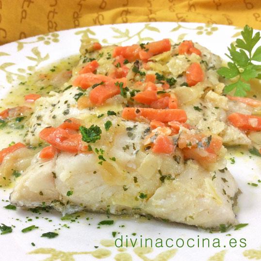 extraer nieve Embajada Pescado al vapor en el microondas - Receta de DIVINA COCINA