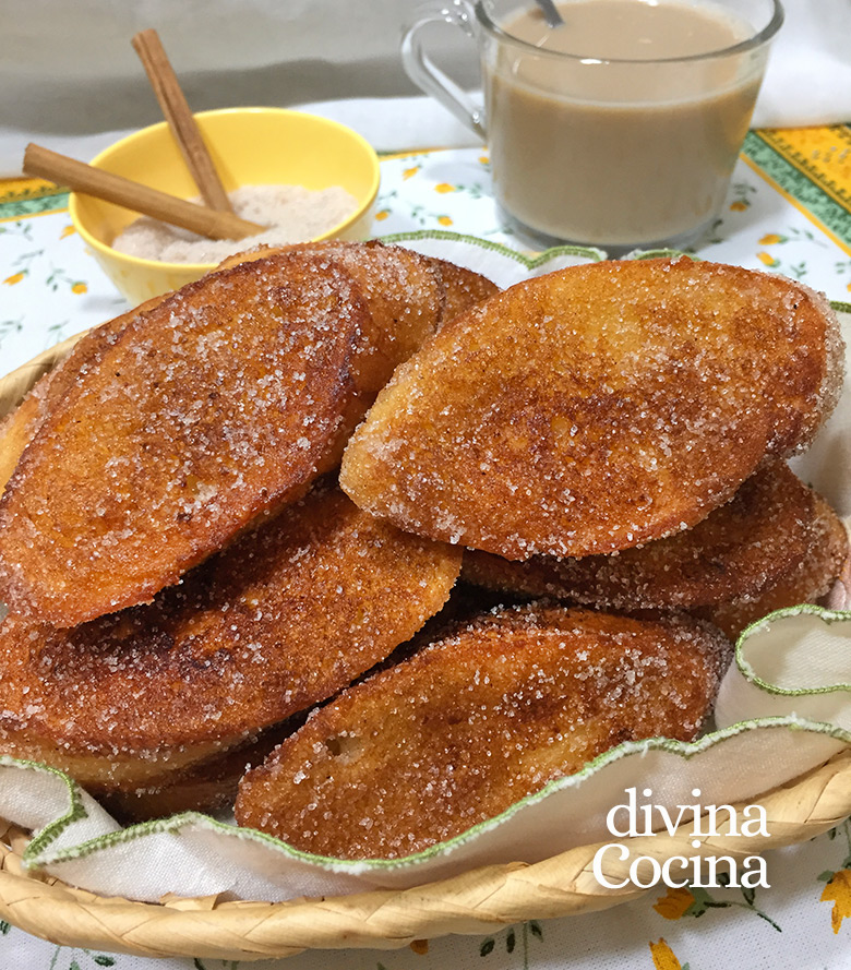 picatostes fritos de la abuela