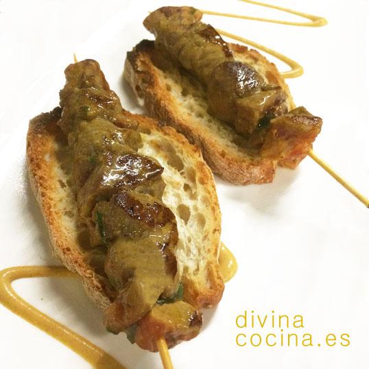 pinchos morunos de atún