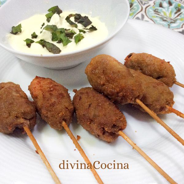 pinchos de cordero con especias