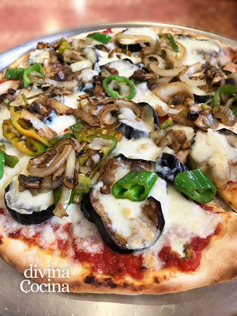 pizza de verduras vegetariana