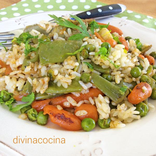 arroz con verduras