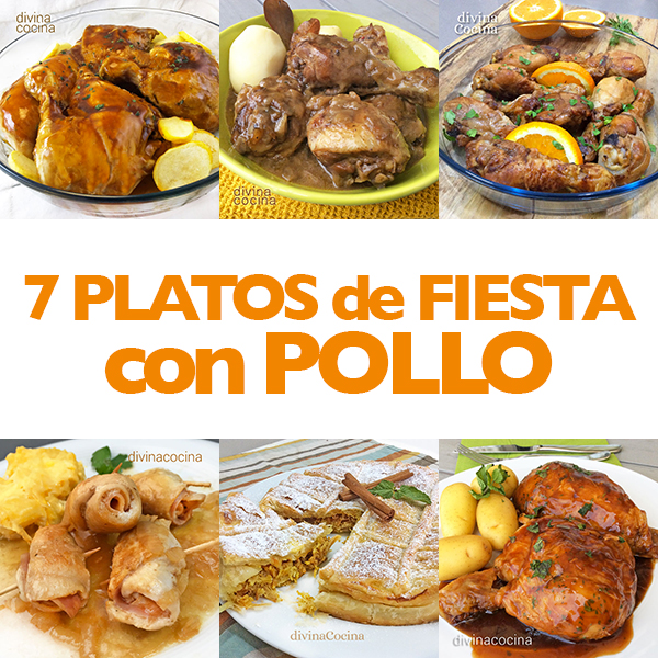 Cumplimiento a Cabina Muscular 7 Platos de Fiesta con Pollo - Receta de DIVINA COCINA