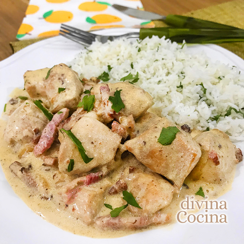 pollo a la carbonara 