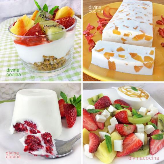 10 postres con fruta fresca