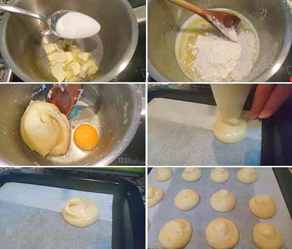 profiteroles paso a paso