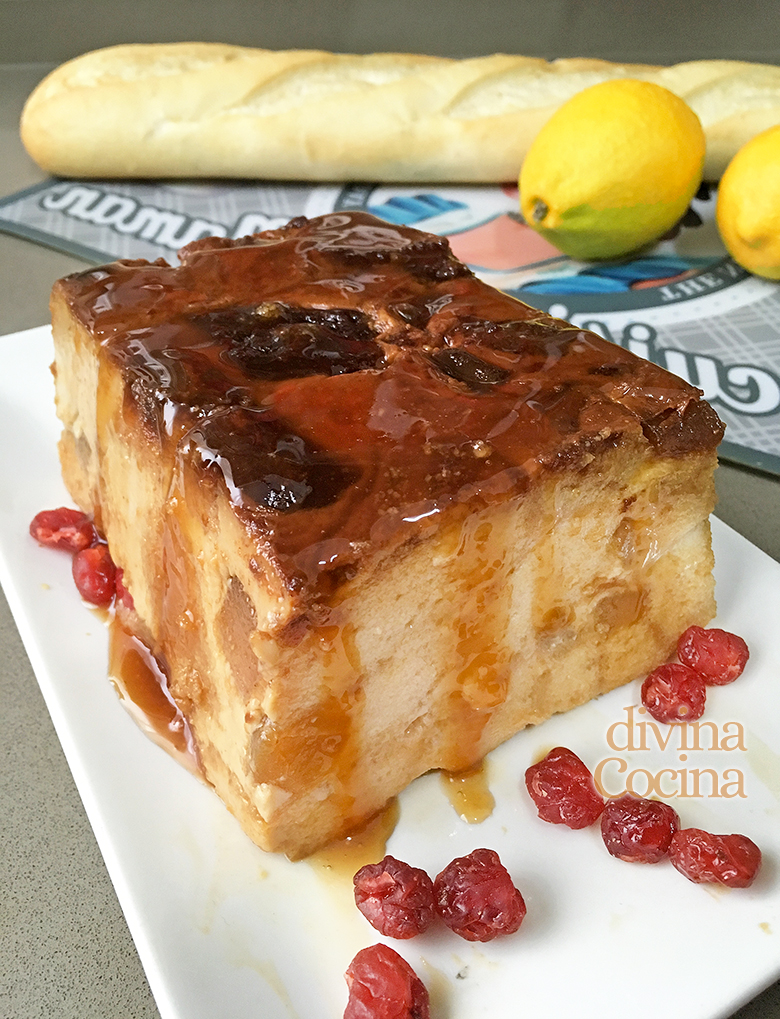 Pudding de manzanas - Receta de DIVINA COCINA