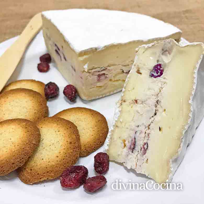 receta queso brie relleno