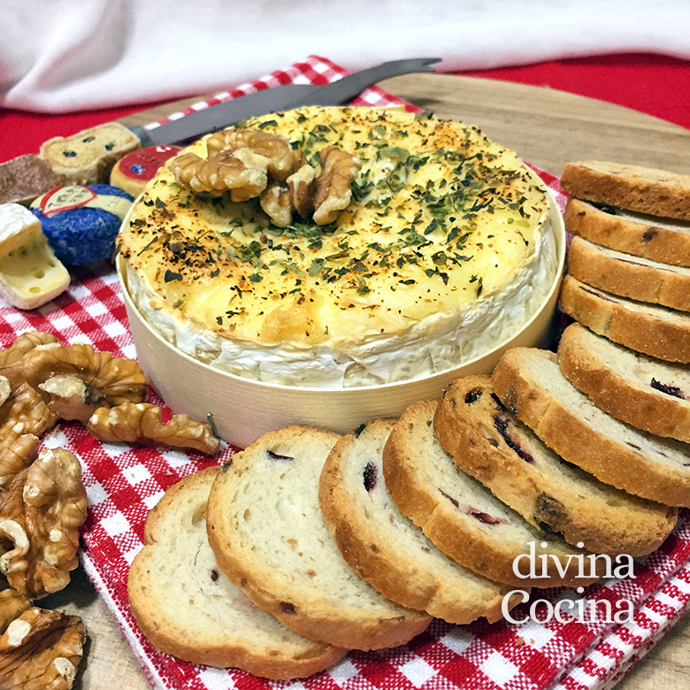 Queso Camembert al horno - Receta de DIVINA COCINA