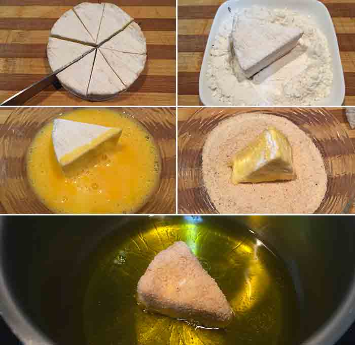 receta queso camembert frito