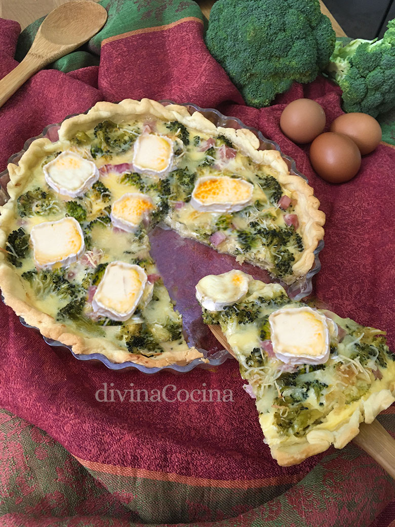 quiche brocoli jamon queso 