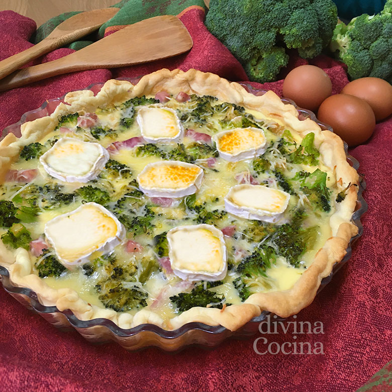 quiche de brocoli jamon y queso