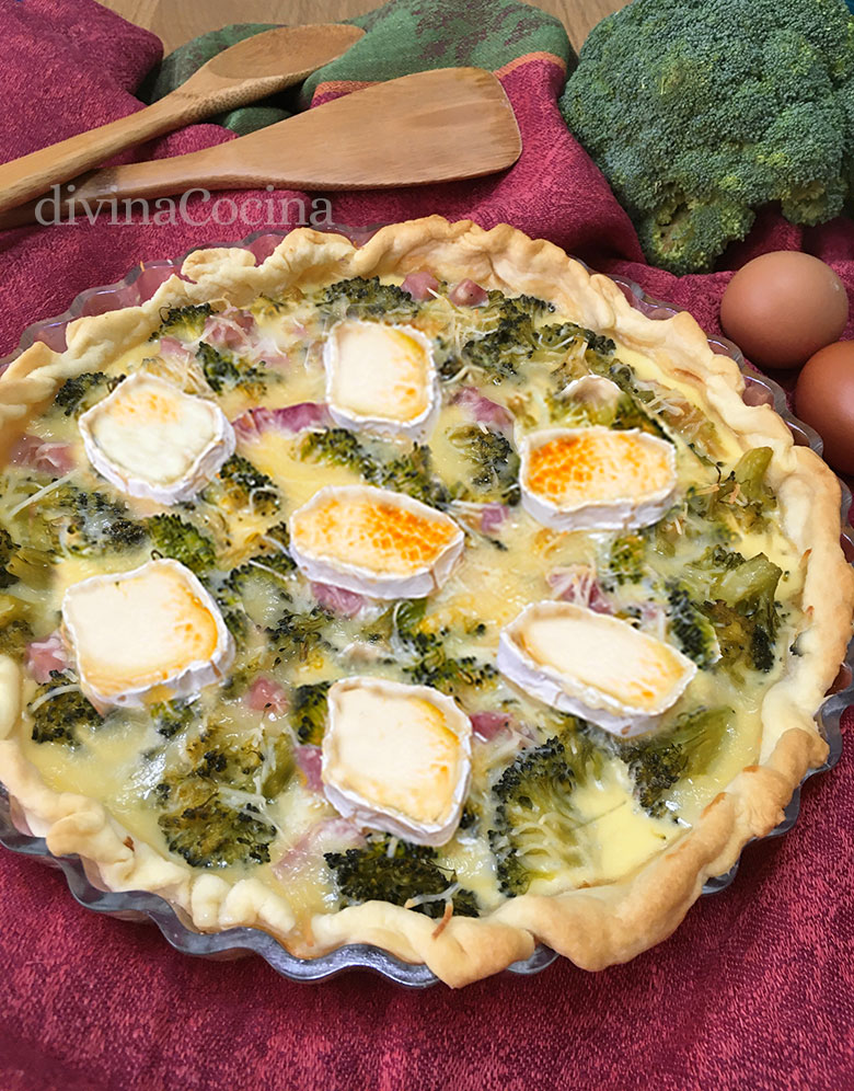 quiche de brocoli jamon y queso