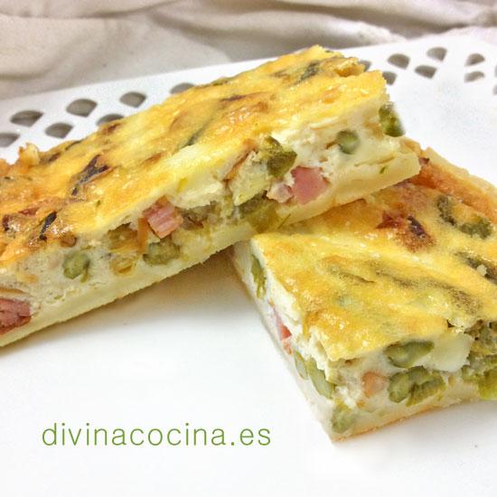 Quiche de espárragos trigueros