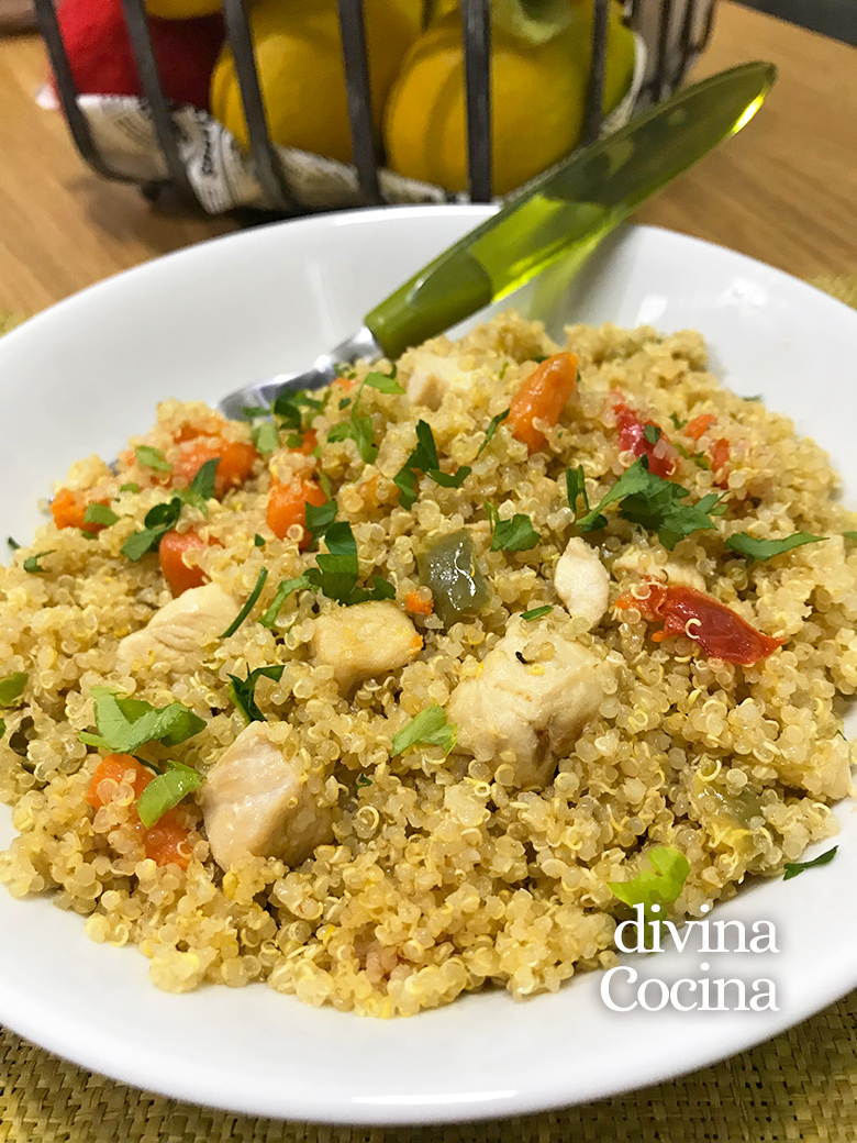 Arriba 68+ imagen receta pollo con quinoa