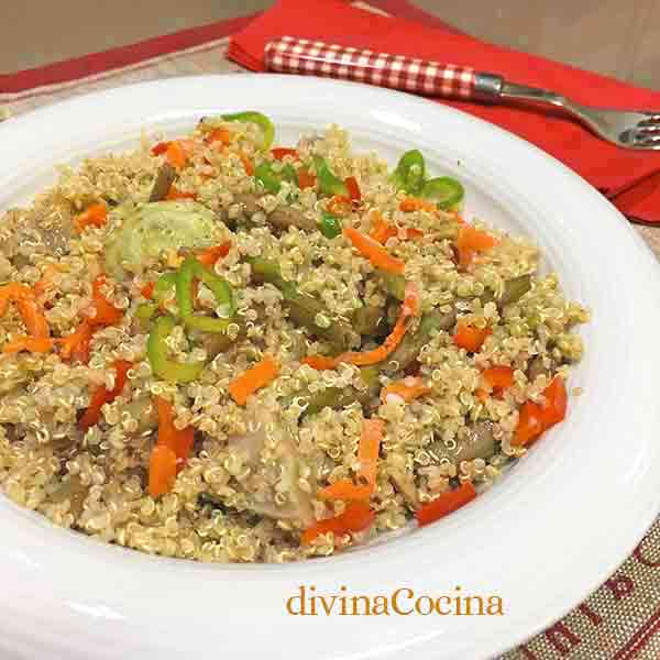 Quinoa con verduras - Receta de DIVINA COCINA