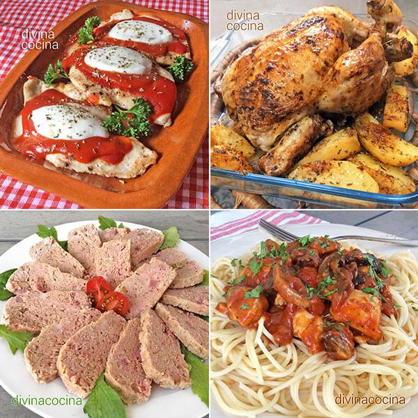 7 Recetas fáciles con pollo - Receta de DIVINA COCINA