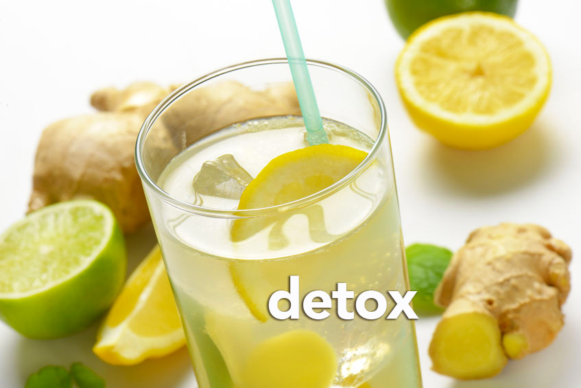 refresco detox jengibre limon