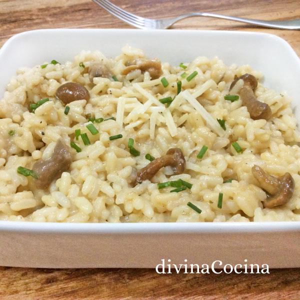 Risotto de setas o champiñones