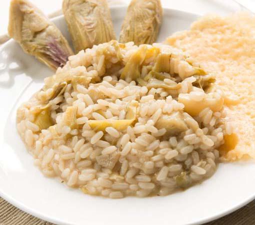 risotto de alcachofas