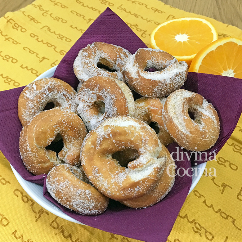 rosquillas de aceite de oliva y naranja