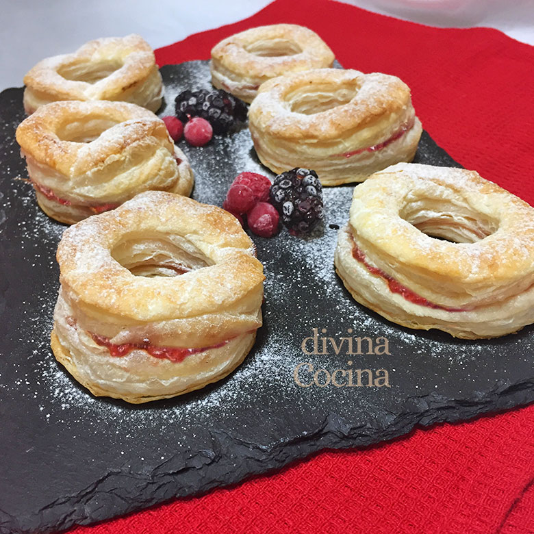 rosquillas de hojaldre