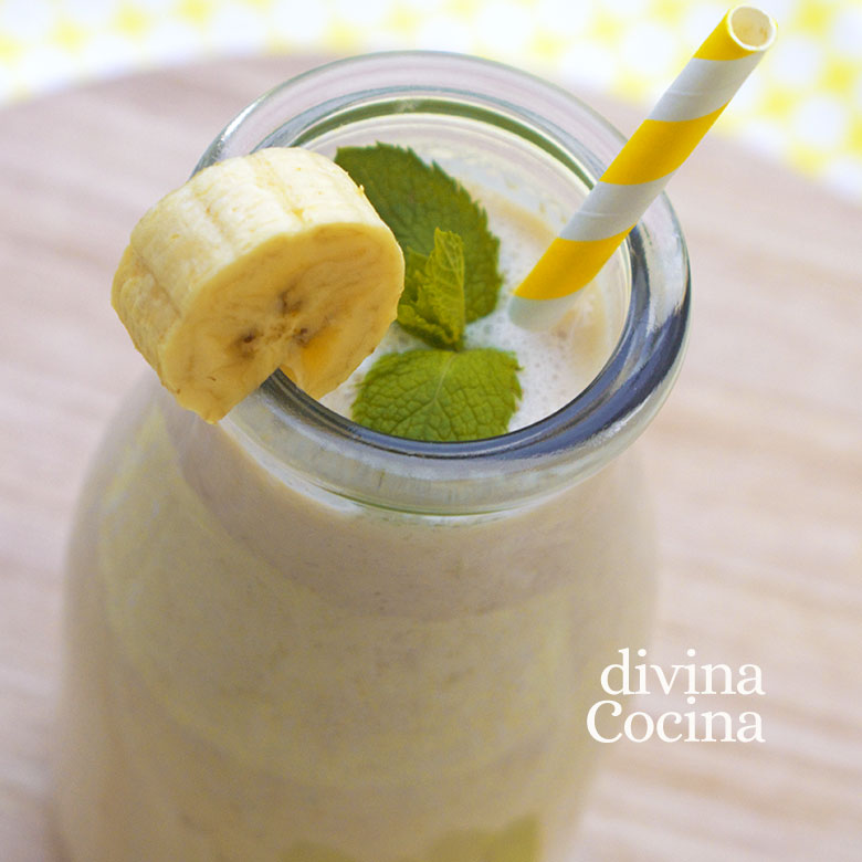 smoothie de platano y yogur