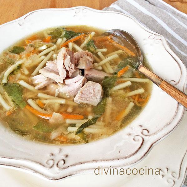 Sopa de Pollo con Verduras 