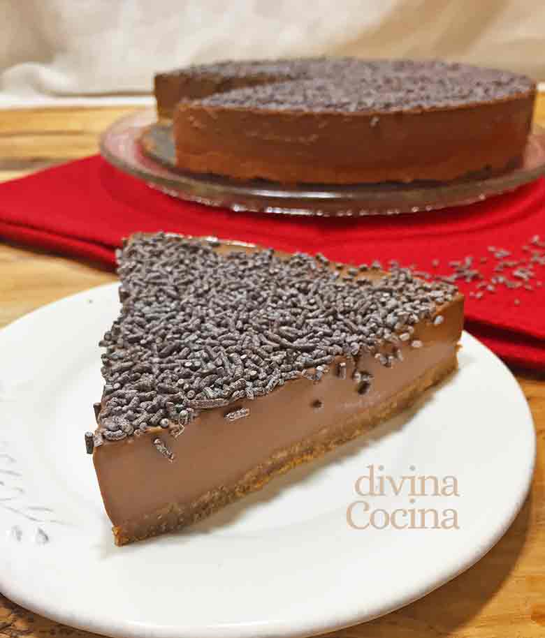 tarta de chocolate facil sin horno