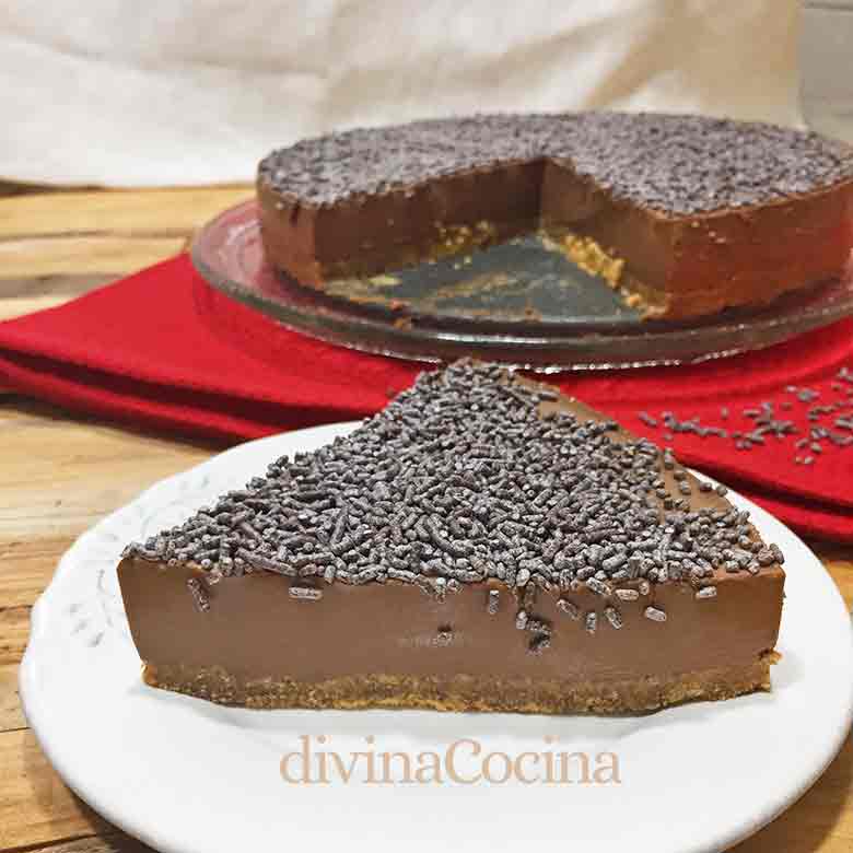 tarta de chocolate facil sin horno