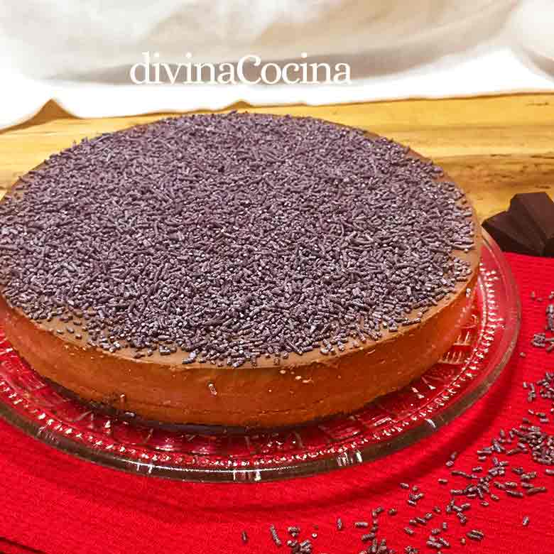 tarta de chocolate facil sin horno