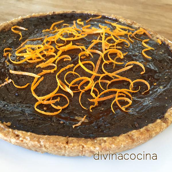 tarta de chocolate y naranja