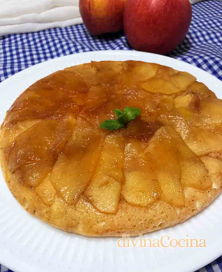 tarta de manzana a la sarten