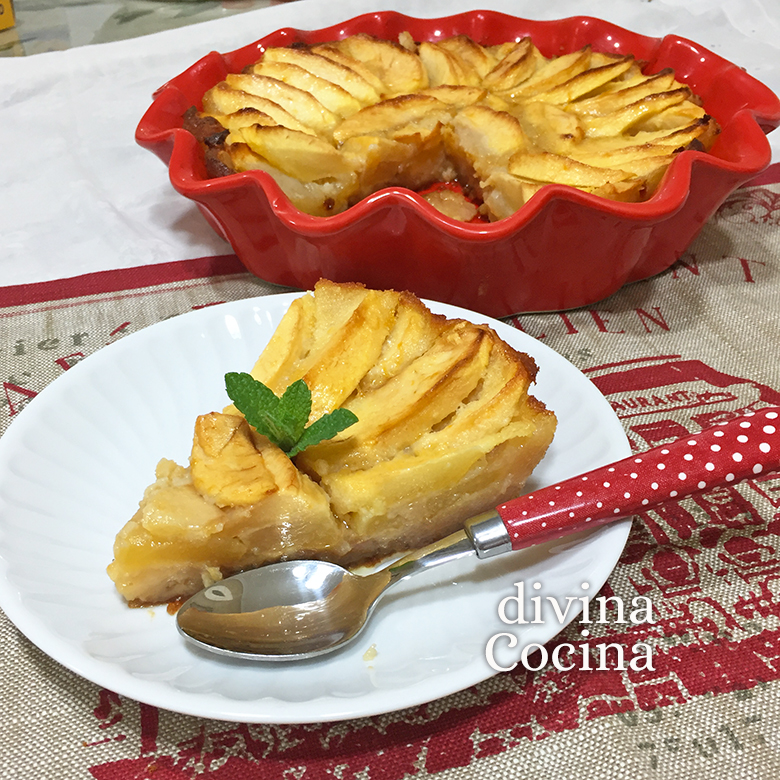 receta de tarta de manzana microondas