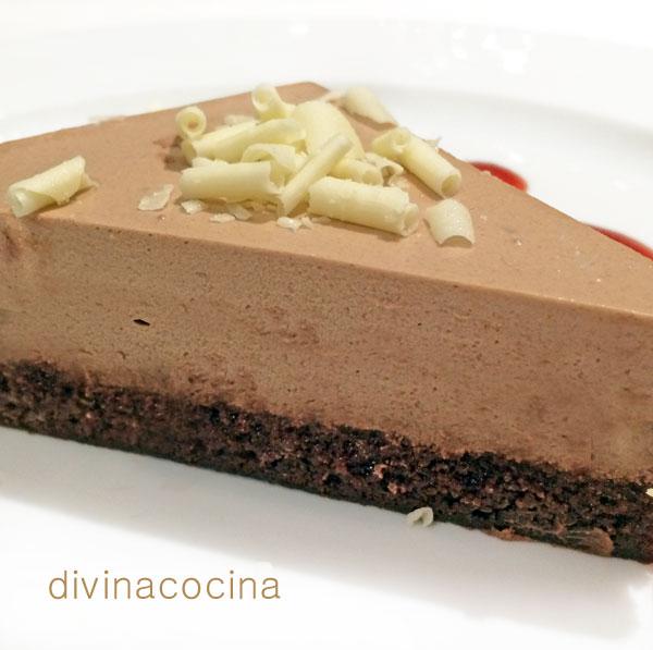 Silenciosamente Doblez período Tarta de mousse de chocolate - Receta de DIVINA COCINA