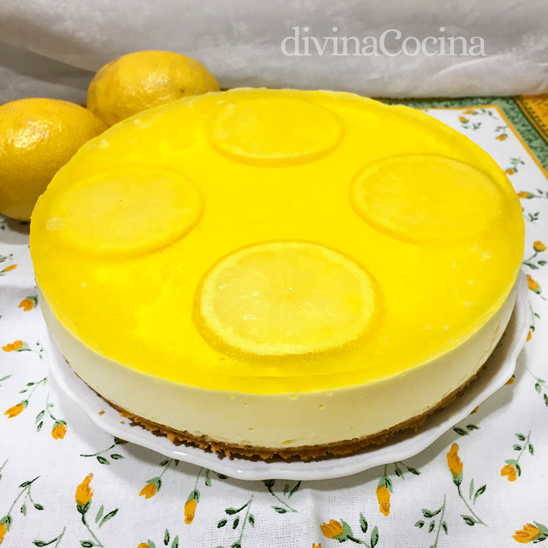 tarta de queso y limon