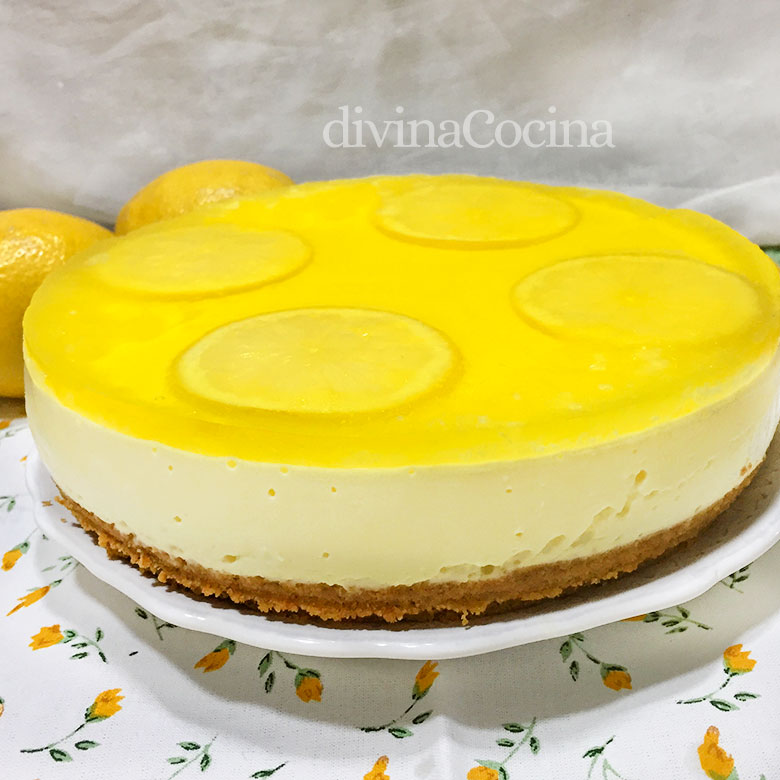 tarta de queso y limon