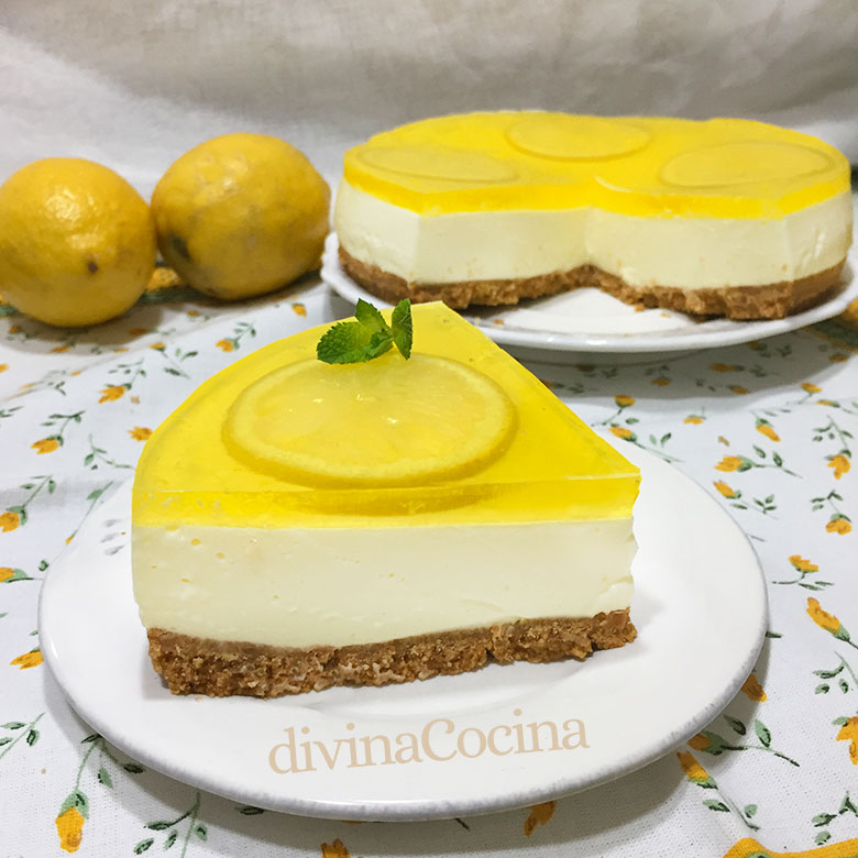 tarta de queso y limon