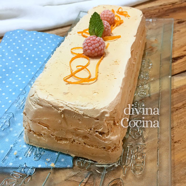 receta de tarta helada de dulce de leche